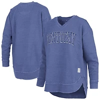 Pressbox Kentucky Wildcats Westin Poncho V-Neck Pullover Sweatshirt