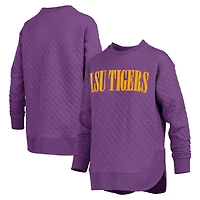Pressbox LSU Tigers Quilted Long Sleeve Pullover Sweatshirt