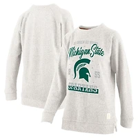 Pressbox Michigan State Spartans Plus Comfy Cairo Terry Pullover Sweatshirt