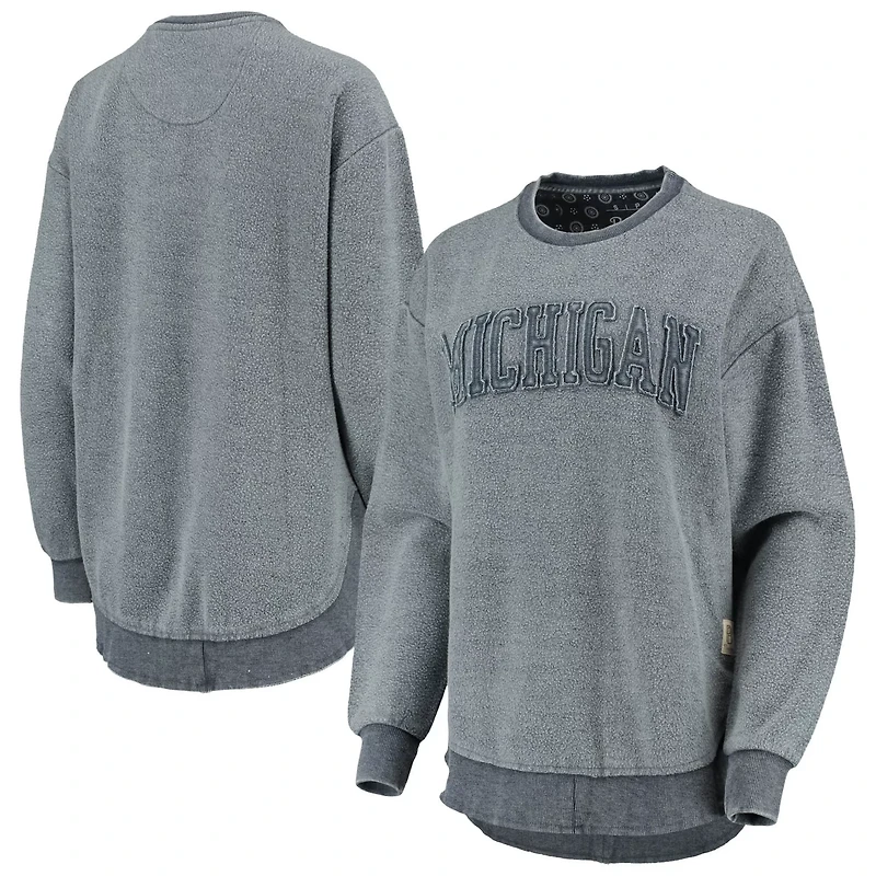 Pressbox Michigan Wolverines Ponchoville Pullover Sweatshirt