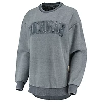 Pressbox Michigan Wolverines Ponchoville Pullover Sweatshirt