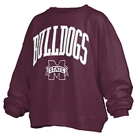 Pressbox Mississippi State Bulldogs Janise Fleece Sweatshirt