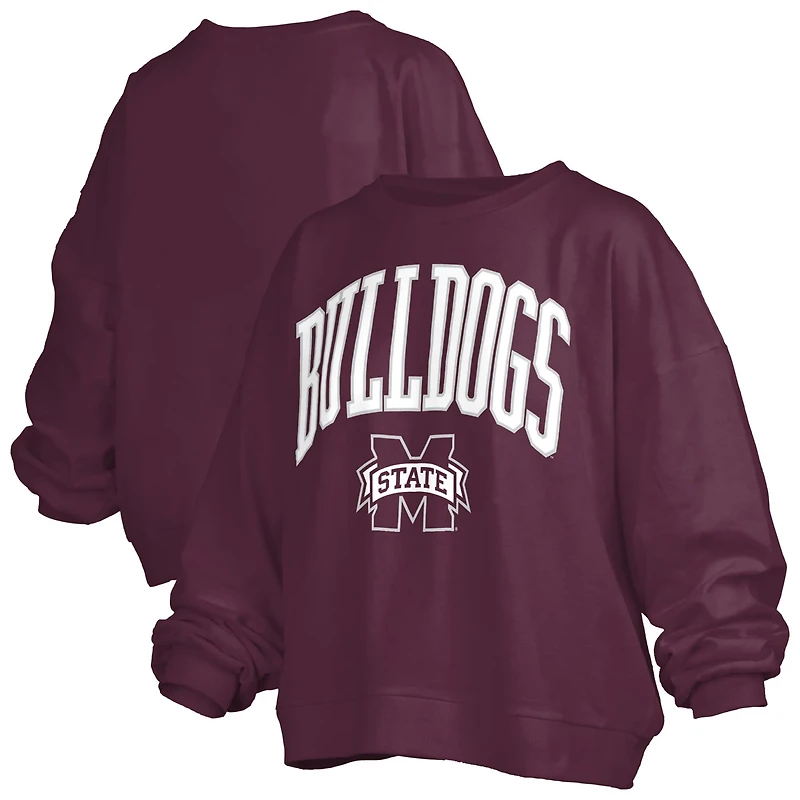 Pressbox Mississippi State Bulldogs Janise Fleece Sweatshirt
