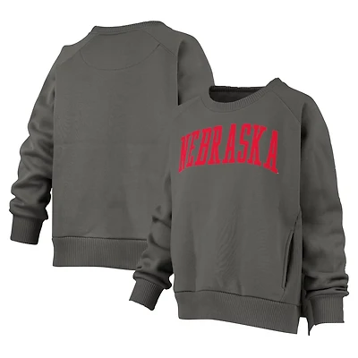 Pressbox Nebraska Huskers Pocketed Raglan Pullover Sweatshirt