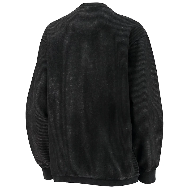 Pressbox Northeastern Huskies Comfy Cord Vintage Wash Basic Arch Pullover Sweatshirt