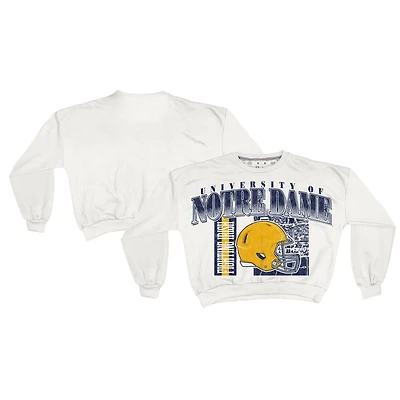 Pressbox Notre Dame Fighting Irish Oversized Janice Retro Waist-Length Sweatshirt