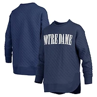 Pressbox Notre Dame Fighting Irish Quilted Long Sleeve Pullover Sweatshirt