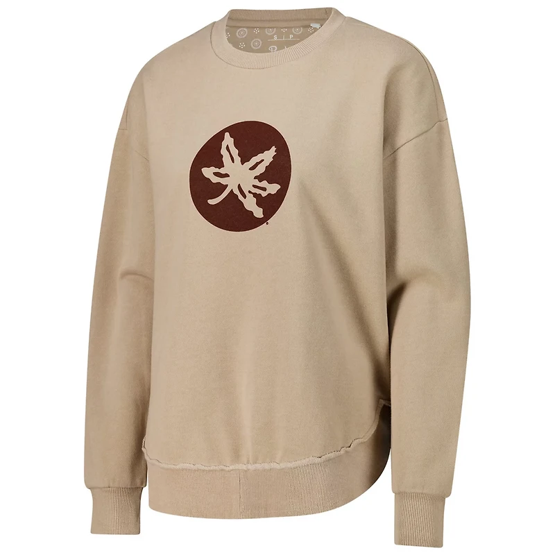 Pressbox Ohio State Buckeyes Poncho Fleece Pullover Sweatshirt