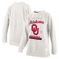 Pressbox Oklahoma Sooners Plus Comfy Cairo Terry Pullover Sweatshirt