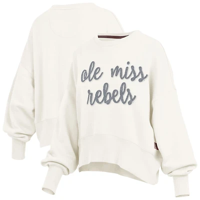 Pressbox Ole Miss Rebels Chelsea Oversized Pullover Sweatshirt