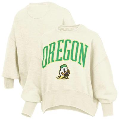 Pressbox Oregon Ducks Oversized Waist-Length Crewneck Sweatshirt