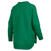 Pressbox Oregon Ducks Quilted Long Sleeve Pullover Sweatshirt