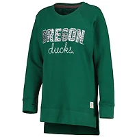 Pressbox Oregon Ducks Steamboat Animal Print Raglan Pullover Sweatshirt
