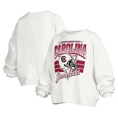 Pressbox South Carolina Gamecocks Janice Retro Logo Oversized Pullover Sweatshirt
