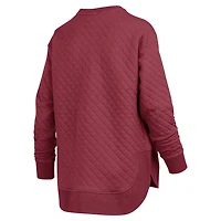 Pressbox Texas AM Aggies Quilted Long Sleeve Pullover Sweatshirt