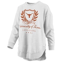 Pressbox Texas Longhorns Field Day Melange Poncho Pullover Sweatshirt