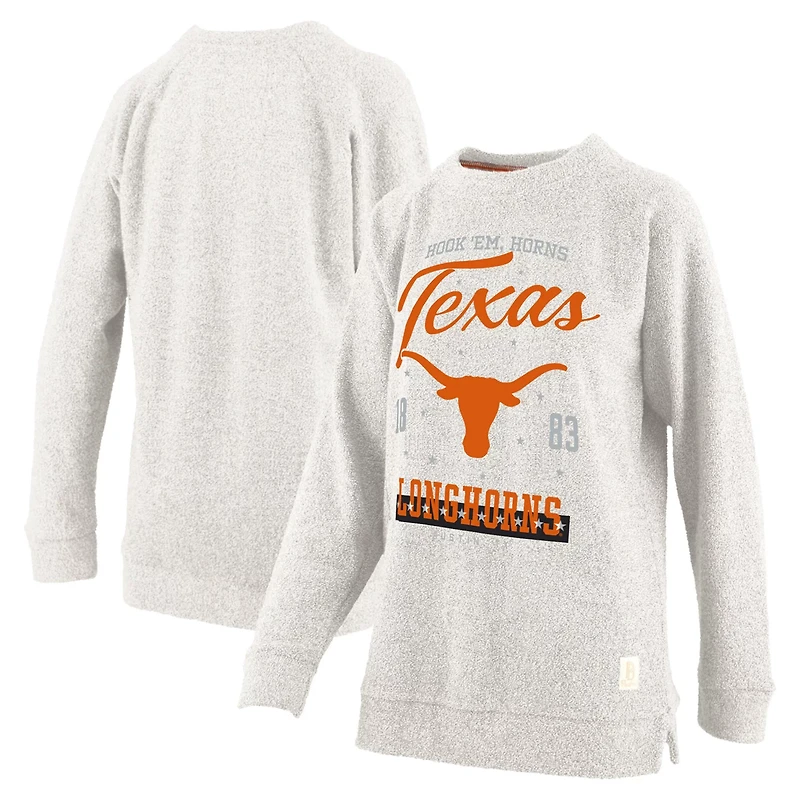 Pressbox Texas Longhorns Plus Comfy Cairo Terry Pullover Sweatshirt