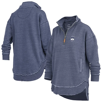 Pressbox UConn Huskies Northfork Sojourn Poncho Quarter-Zip Sweatshirt