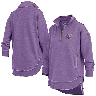 Pressbox Washington Huskies Northfork Sojourn Poncho Quarter-Zip Sweatshirt