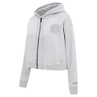 Pro Standard Brooklyn Nets Triple Tonal Full-Zip Hoodie