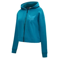 Pro Standard Charlotte Hornets Triple Tonal Full-Zip Hoodie