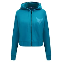 Pro Standard Charlotte Hornets Triple Tonal Full-Zip Hoodie