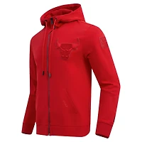Pro Standard Chicago Bulls Triple Tonal DK Full-Zip Hoodie Jacket