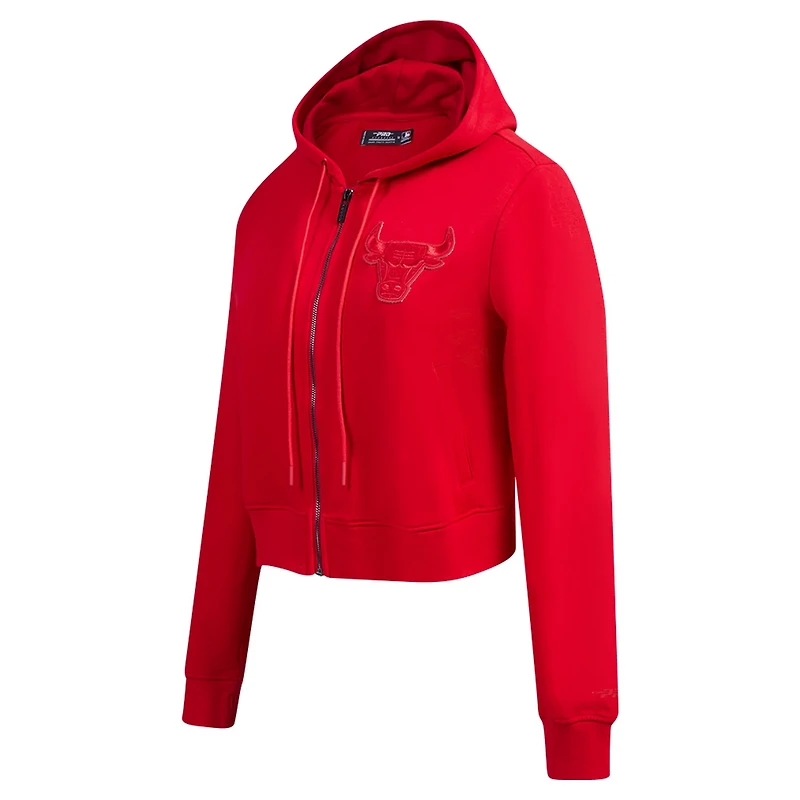 Pro Standard Chicago Bulls Triple Tonal Full-Zip Hoodie