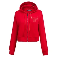 Pro Standard Chicago Bulls Triple Tonal Full-Zip Hoodie