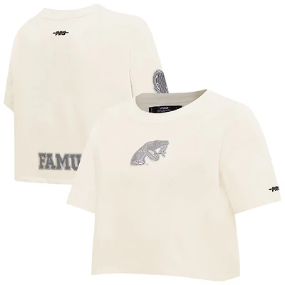 Pro Standard Florida AM Rattlers Reverse French Terry Boxy Cropped T-Shirt