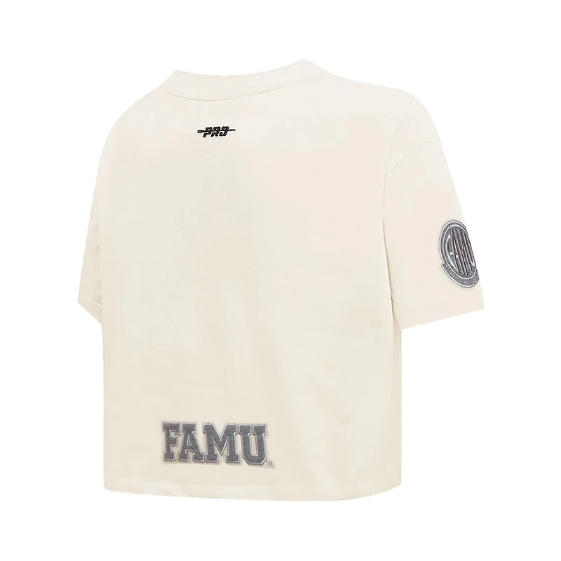 Pro Standard Florida AM Rattlers Reverse French Terry Boxy Cropped T-Shirt