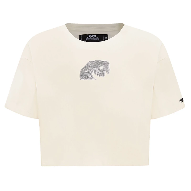 Pro Standard Florida AM Rattlers Reverse French Terry Boxy Cropped T-Shirt