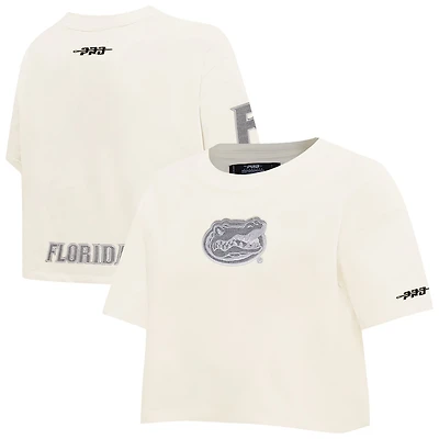 Pro Standard Florida Gators Reverse French Terry Boxy Cropped T-Shirt
