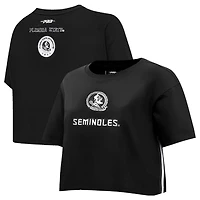 Pro Standard Florida State Seminoles Rhinestone  Pearl Boxy Cropped T-Shirt
