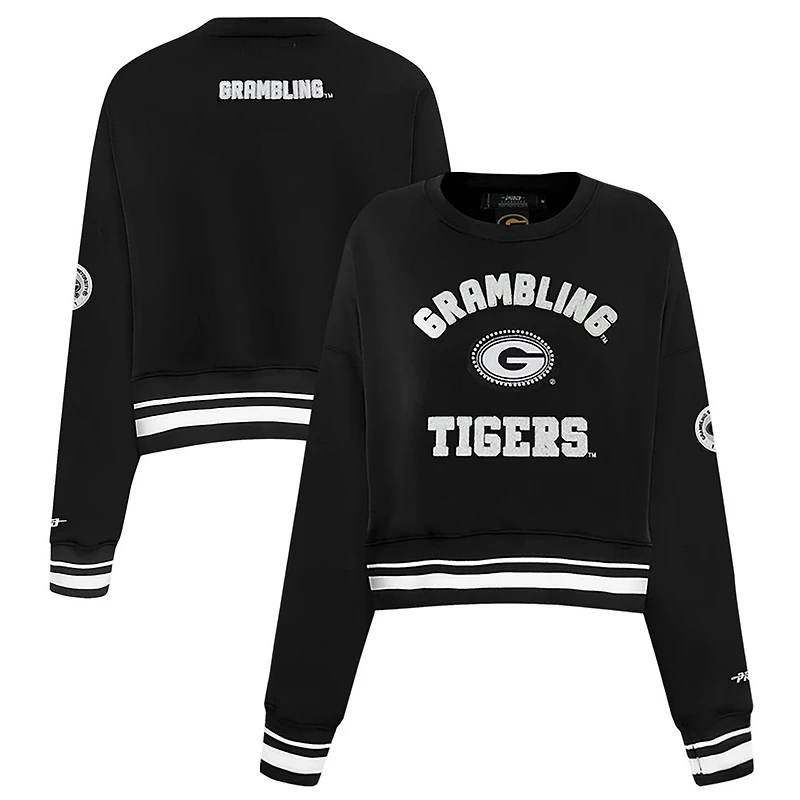 Pro Standard Grambling Tigers Pearl Cropped Pullover Sweatshirt