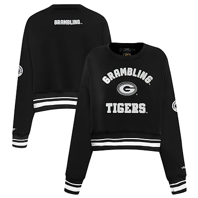 Pro Standard Grambling Tigers Pearl Cropped Pullover Sweatshirt