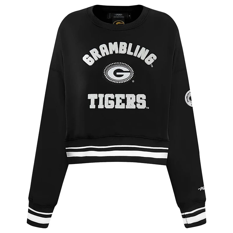 Pro Standard Grambling Tigers Pearl Cropped Pullover Sweatshirt