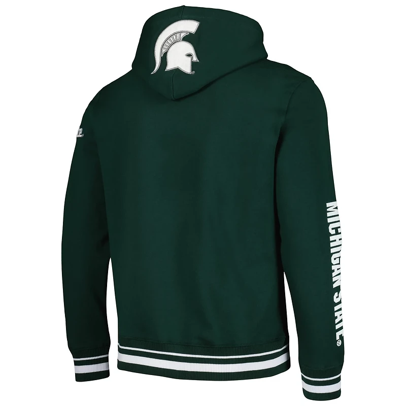 Pro Standard Michigan State Spartans Classic Stacked Logo Pullover Hoodie