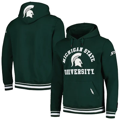 Pro Standard Michigan State Spartans Classic Stacked Logo Pullover Hoodie