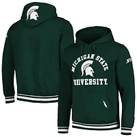Pro Standard Michigan State Spartans Classic Stacked Logo Pullover Hoodie