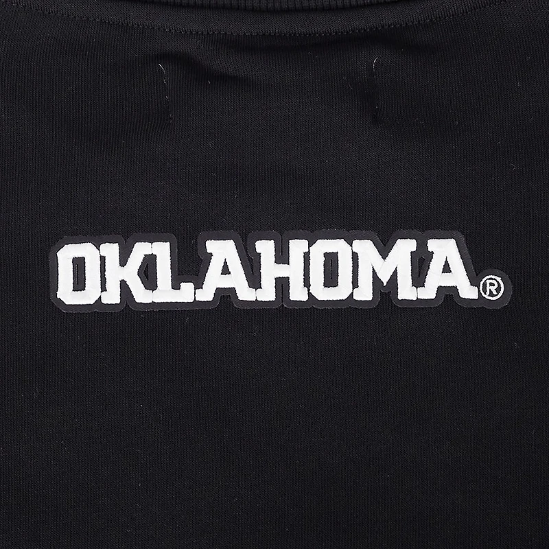Pro Standard Oklahoma Sooners Pearl Cropped Pullover Sweatshirt