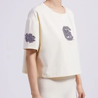 Pro Standard South Carolina Gamecocks Reverse French Terry Boxy Cropped T-Shirt