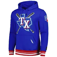 Pro Standard Texas Rangers Mash Up Logo Pullover Hoodie