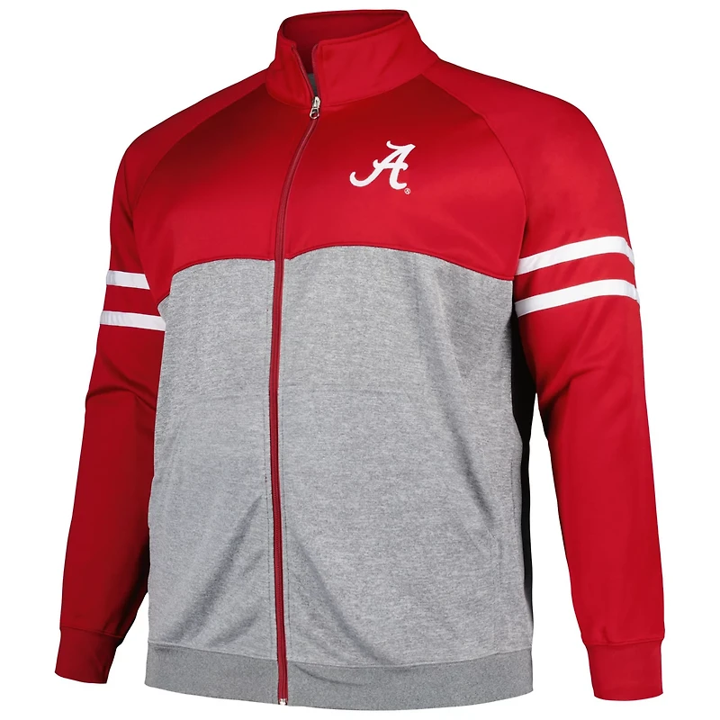 Profile Alabama Tide Big  Tall Fleece Full-Zip Jacket