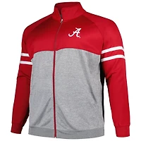 Profile Alabama Tide Big  Tall Fleece Full-Zip Jacket