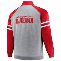 Profile Alabama Tide Big  Tall Fleece Full-Zip Jacket