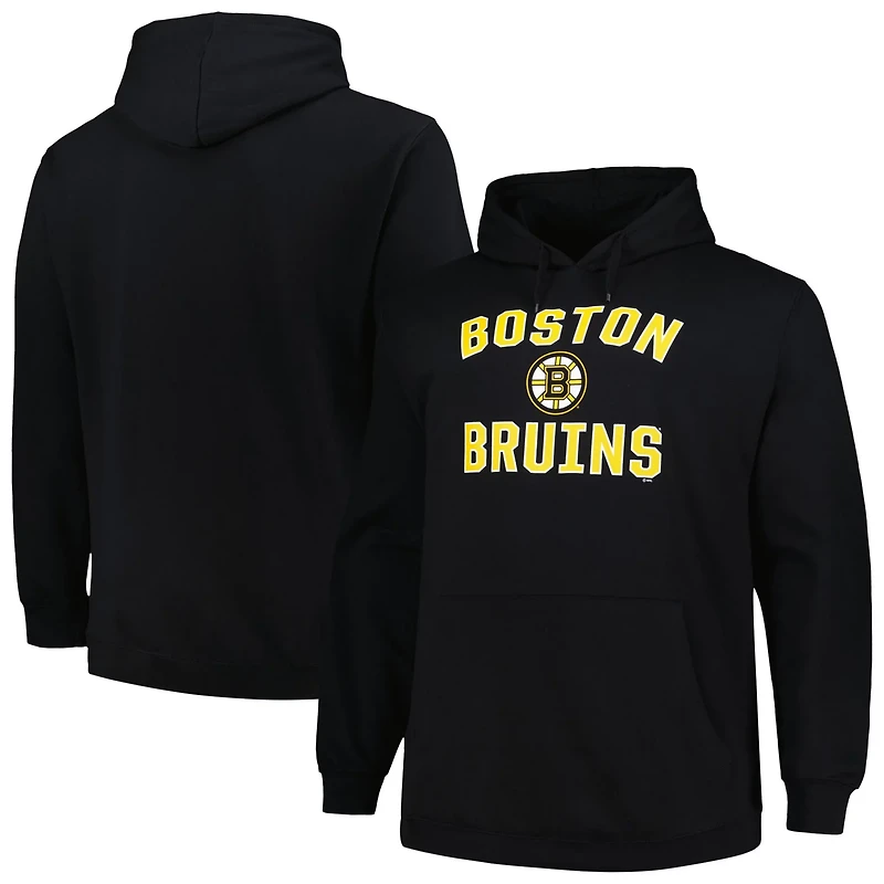 Profile Boston Bruins Big  Tall Arch Over Logo Pullover Hoodie