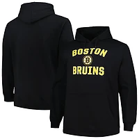 Profile Boston Bruins Big  Tall Arch Over Logo Pullover Hoodie
