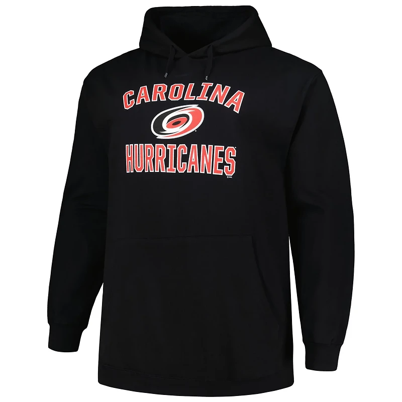 Profile Carolina Hurricanes Big  Tall Arch Over Logo Pullover Hoodie