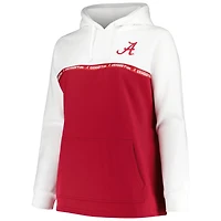 Profile Crimson Alabama Tide Plus Taping Pullover Hoodie